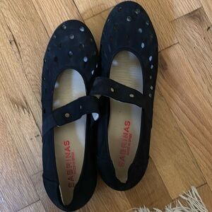 Black Mary Jane’s suede like material